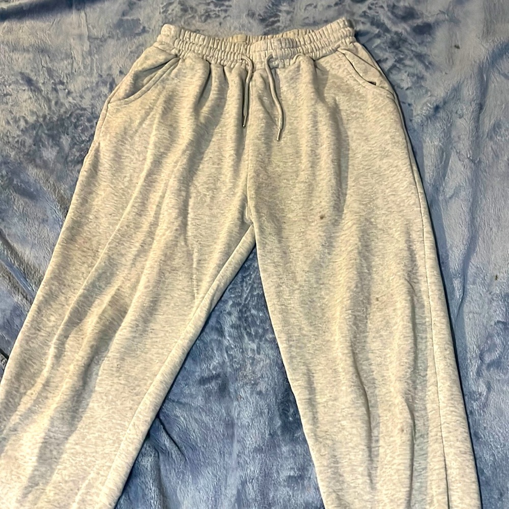 Grey sweatpants